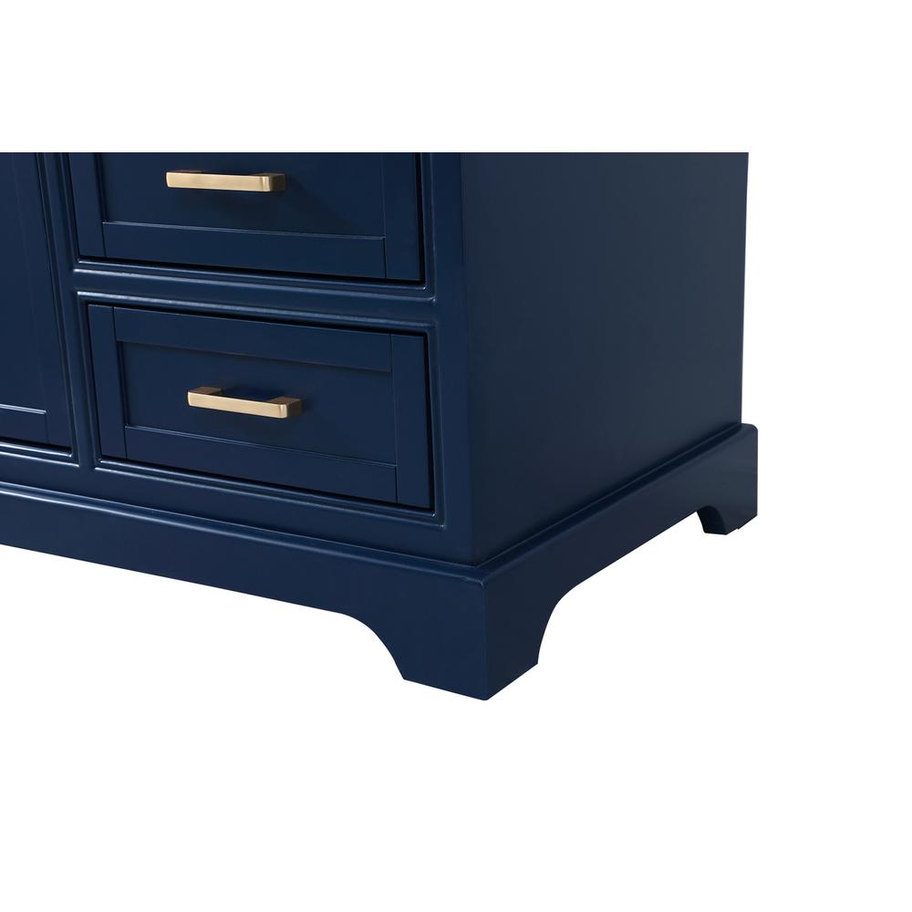 60 inch Single bathroom vanity in blue. Picture 13