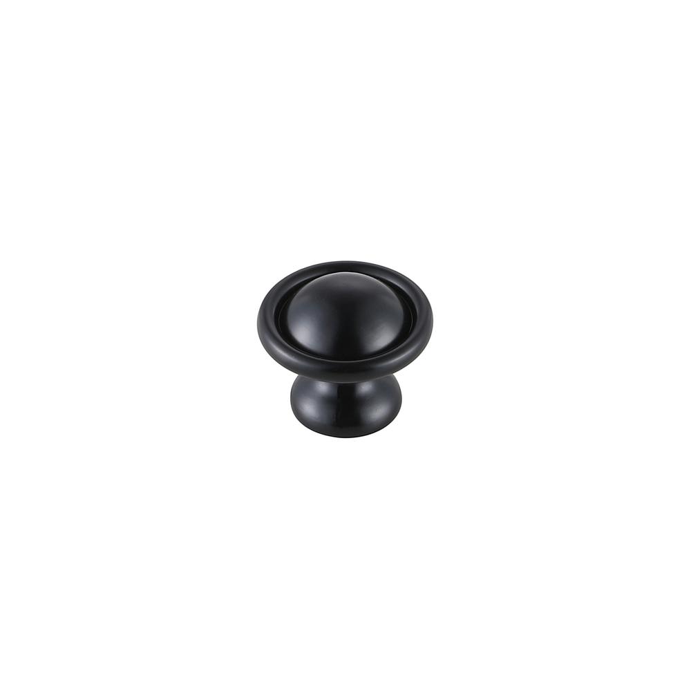 Kadea 1.2" Diameter Matte Black Mushroom Knob Multipack (Set of 10). Picture 3