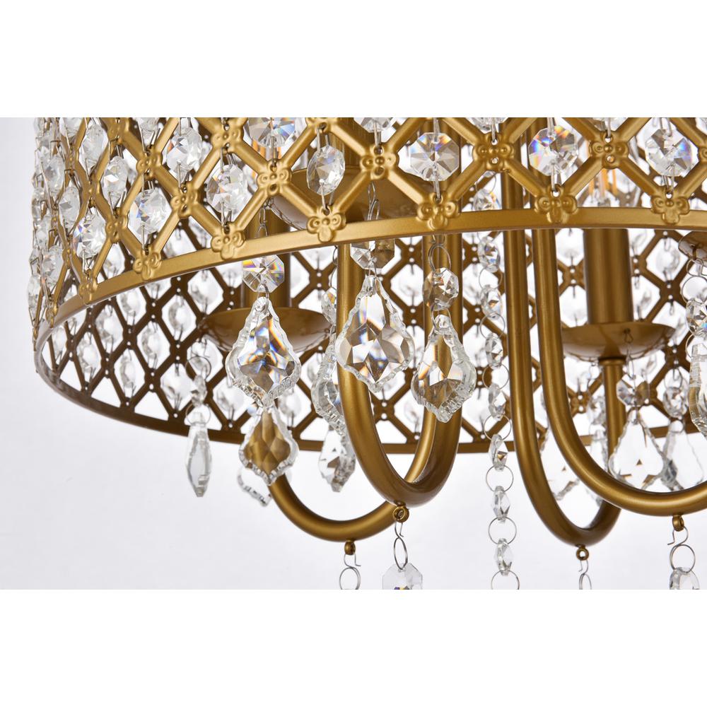 Elise 14 inch pendant in brass. Picture 6