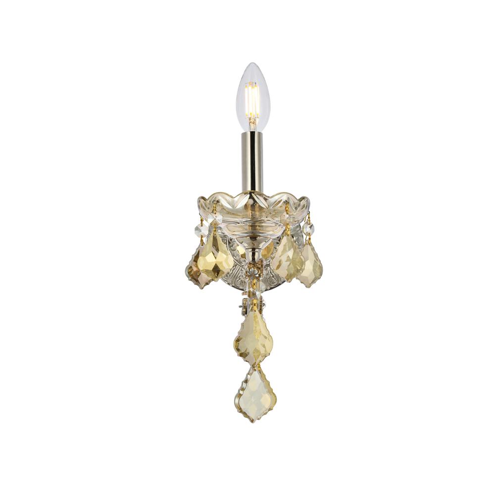 Maria Theresa 1 light Golden Teak Wall Sconce Golden Teak. Picture 2