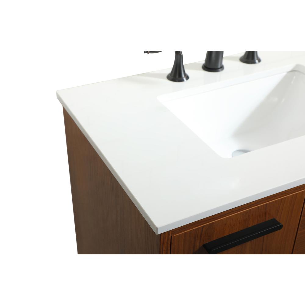 30 inch bathroom vanity in Teak. Picture 11