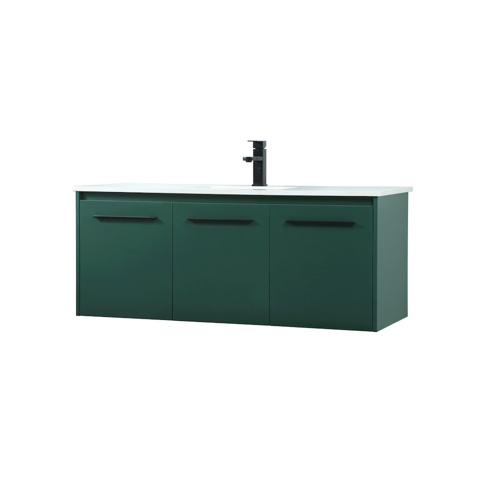 48 Inch Single Bathroom Vanity In Green. Picture 8