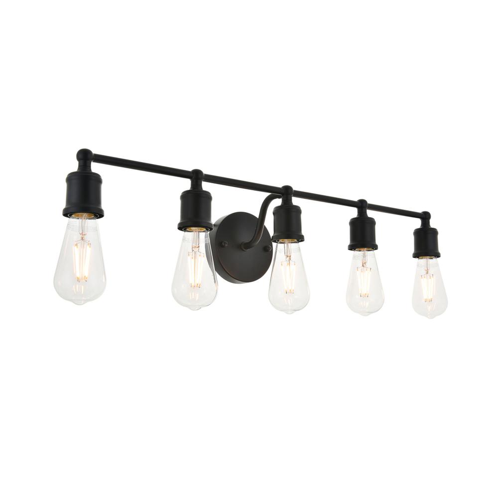 Serif 5 light black Wall Sconce. Picture 5