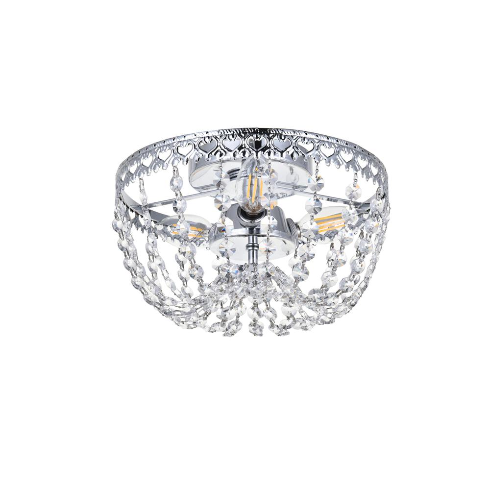 Kylie 10 inch flush mount in chrome. Picture 6