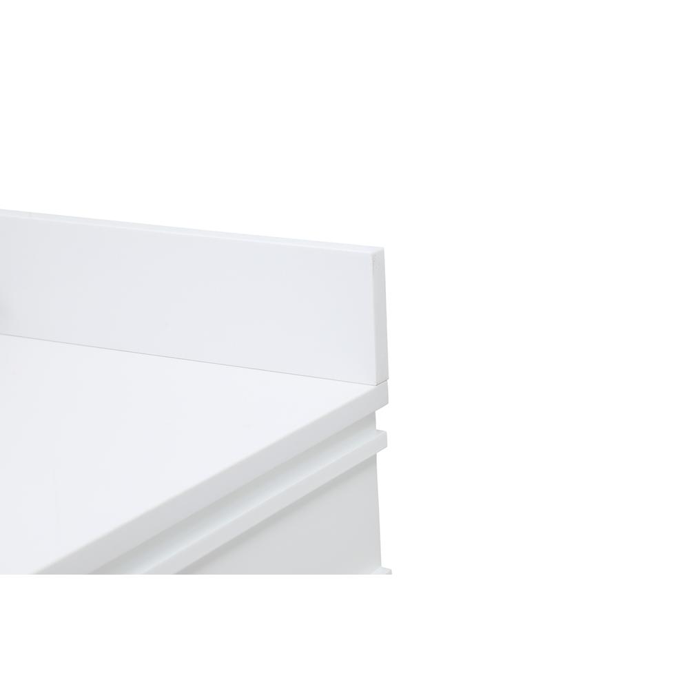 48 inch Single bathroom vanity in white with backsplash. Picture 11