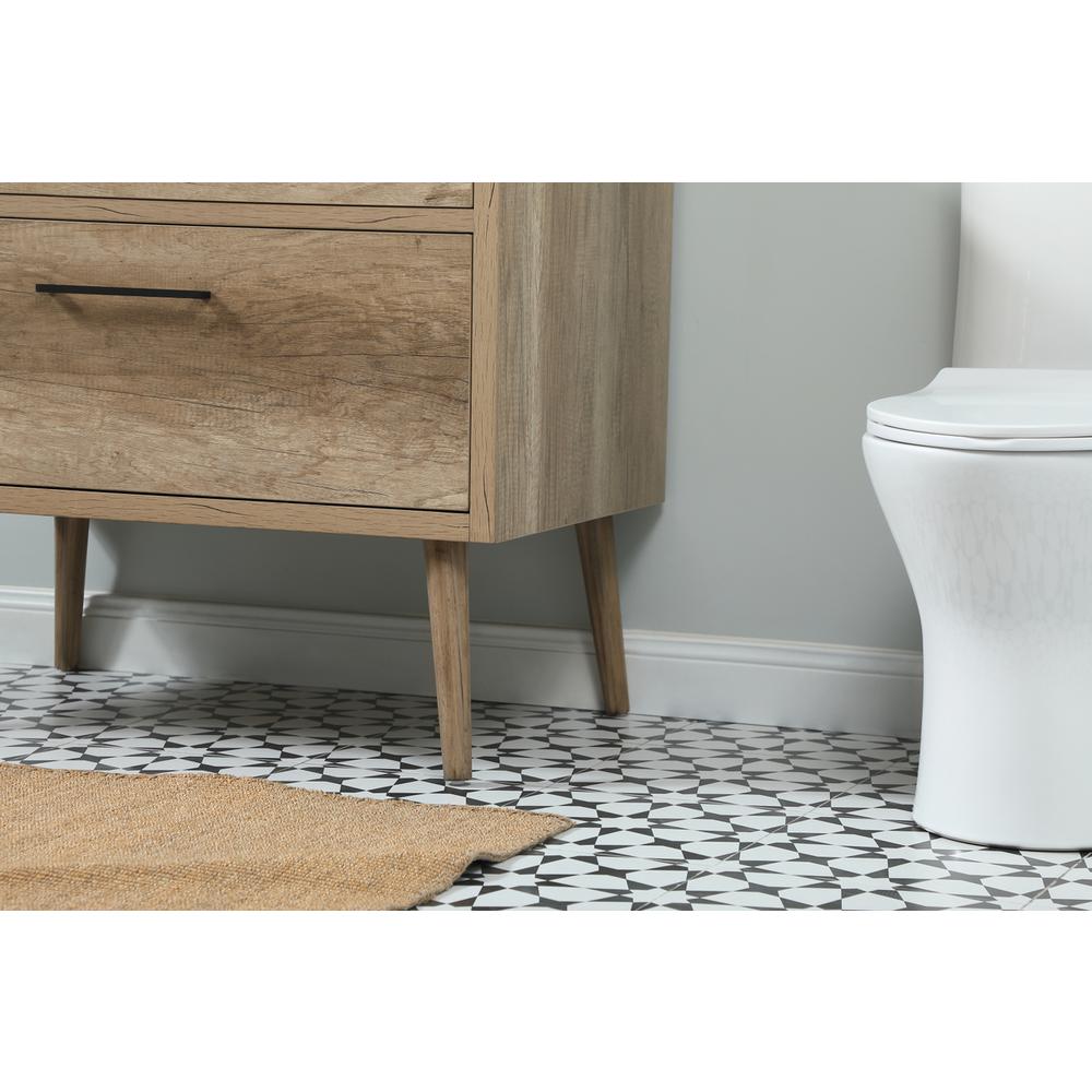 36 inch Single bathroom vanity in natural oak. Picture 6
