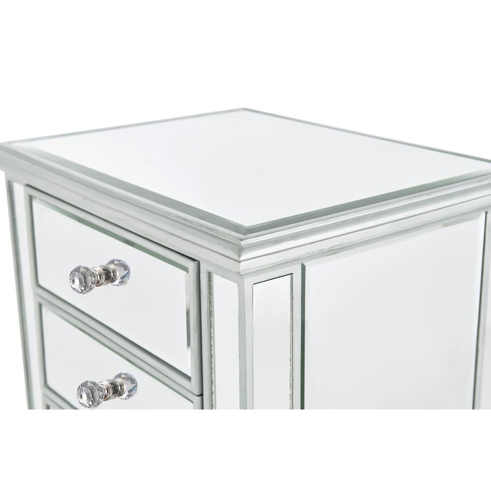 Lingerie Chest 7 drawers 20in. W x 15in. D x 48in. H in antique silver paint. Picture 6