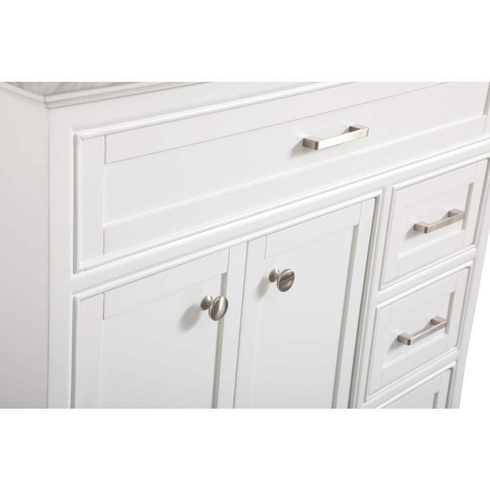 36 In. Single Bathroom Vanity Set In White. Picture 9