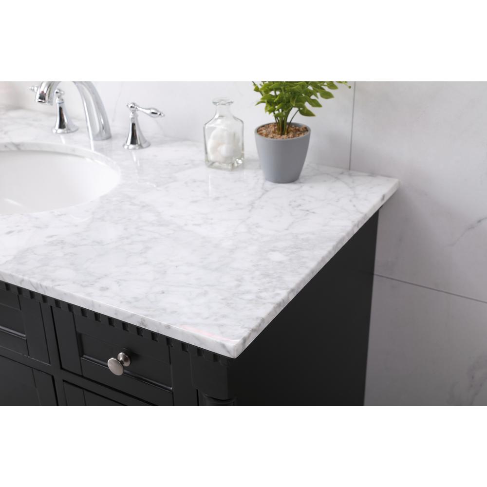 48 inch Single bathroom vanity set in black. Picture 5