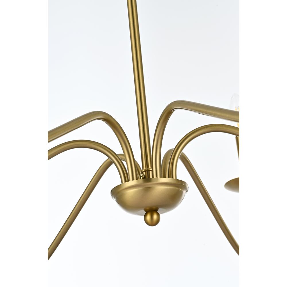 Rohan 30 inch chandelier in Satin Gold. Picture 3