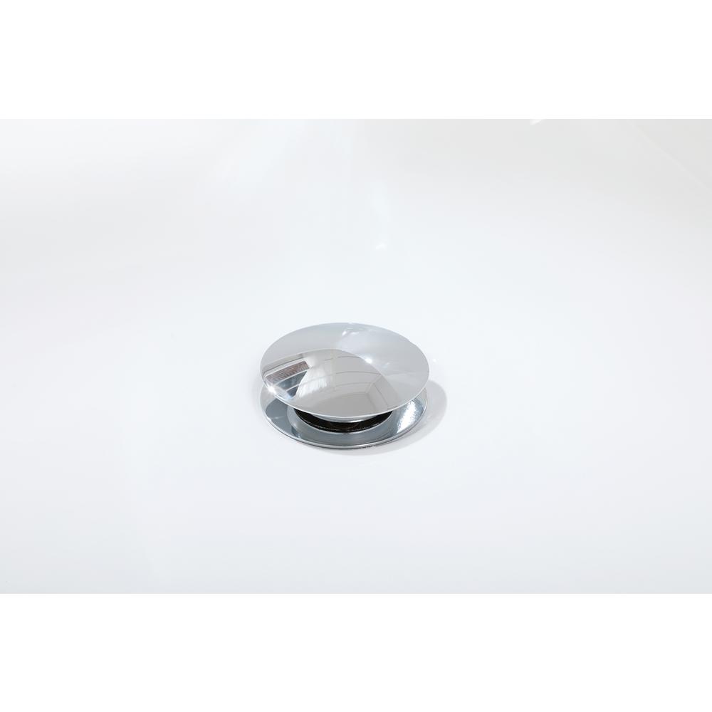 67 inch soaking bathtub in glossy white. Picture 13