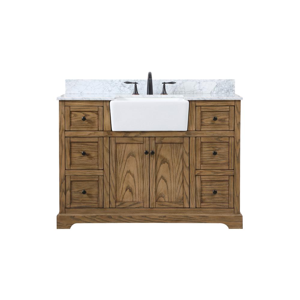48 inch Single bathroom vanity in driftwood. Picture 1