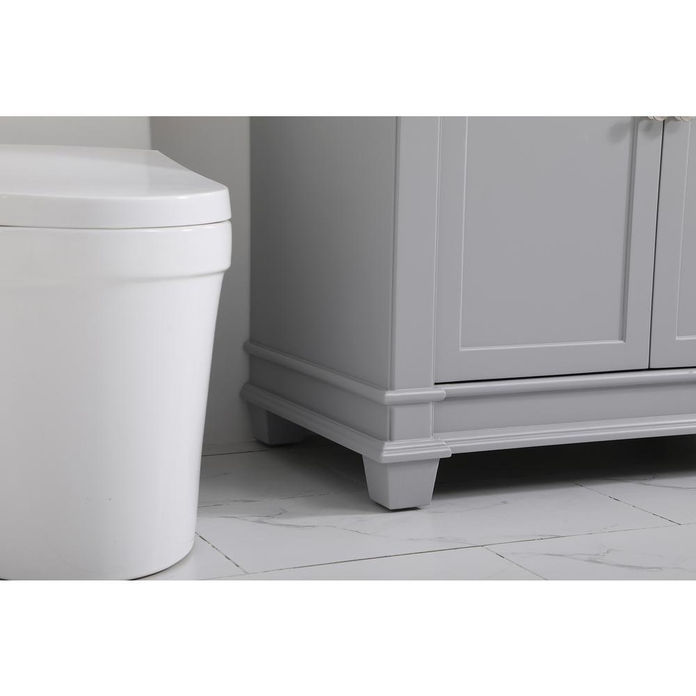 36 inch Single Bathroom Vanity set in Grey. Picture 6