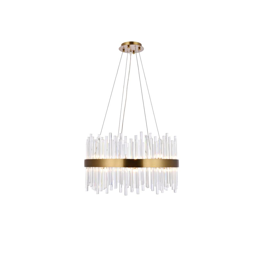 Dallas 16 light Gold Chandelier Clear Royal Cut Crystal. Picture 1