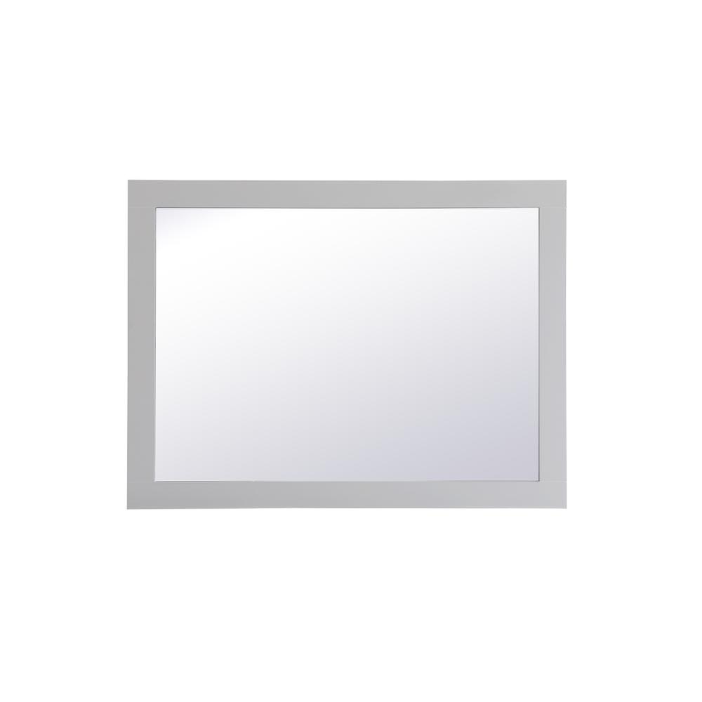 Aqua rectangle vanity mirror 24 inch in Grey. Picture 6