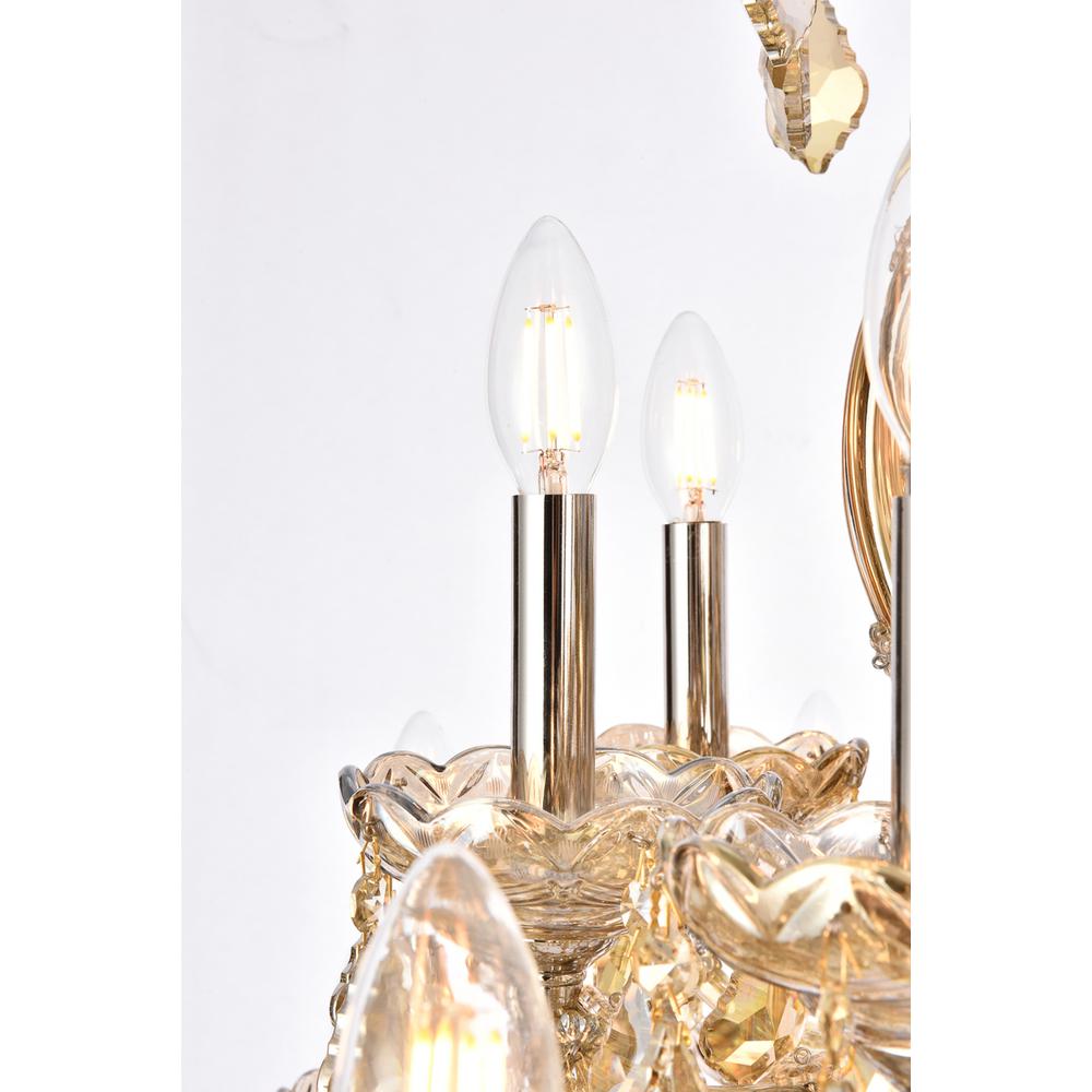 Maria Theresa 37 light Golden Teak Chandelier Golden Teak. Picture 4