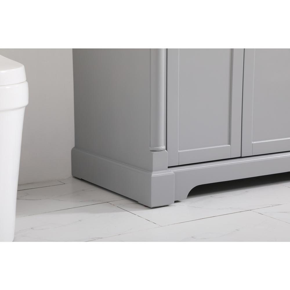 42 inch Single bathroom vanity in  Grey. Picture 6