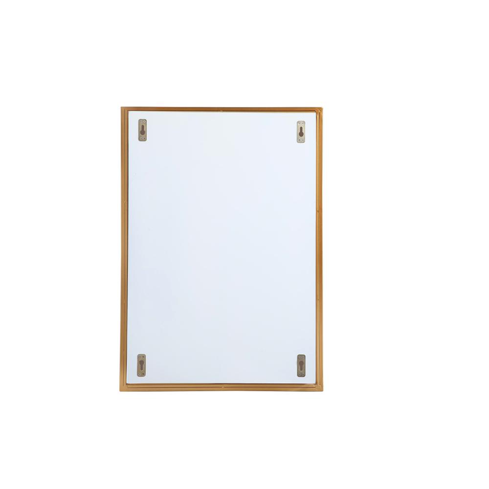 Metal mirror medicine cabinet 20 inch x 28 inch in Brass. Picture 7