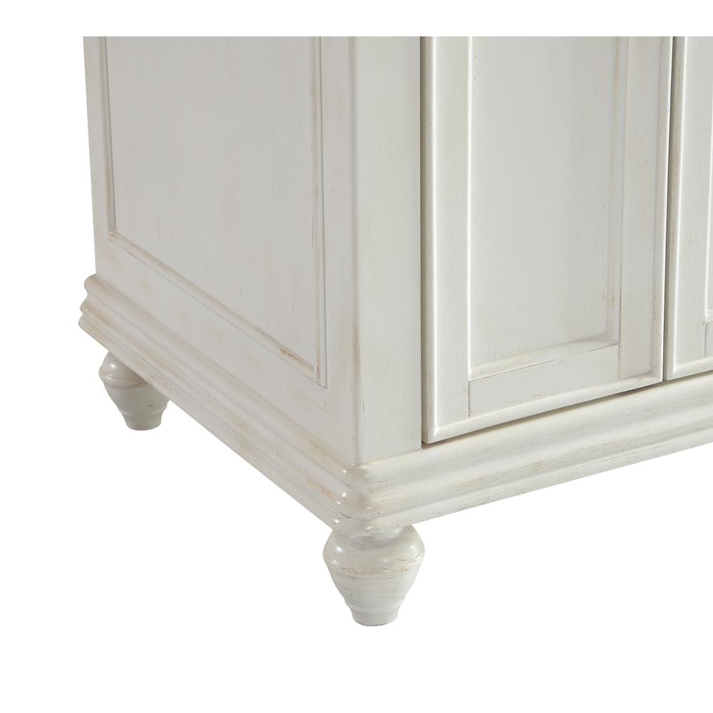 24 inch Single Bathroom vanity in Antique White. Picture 5