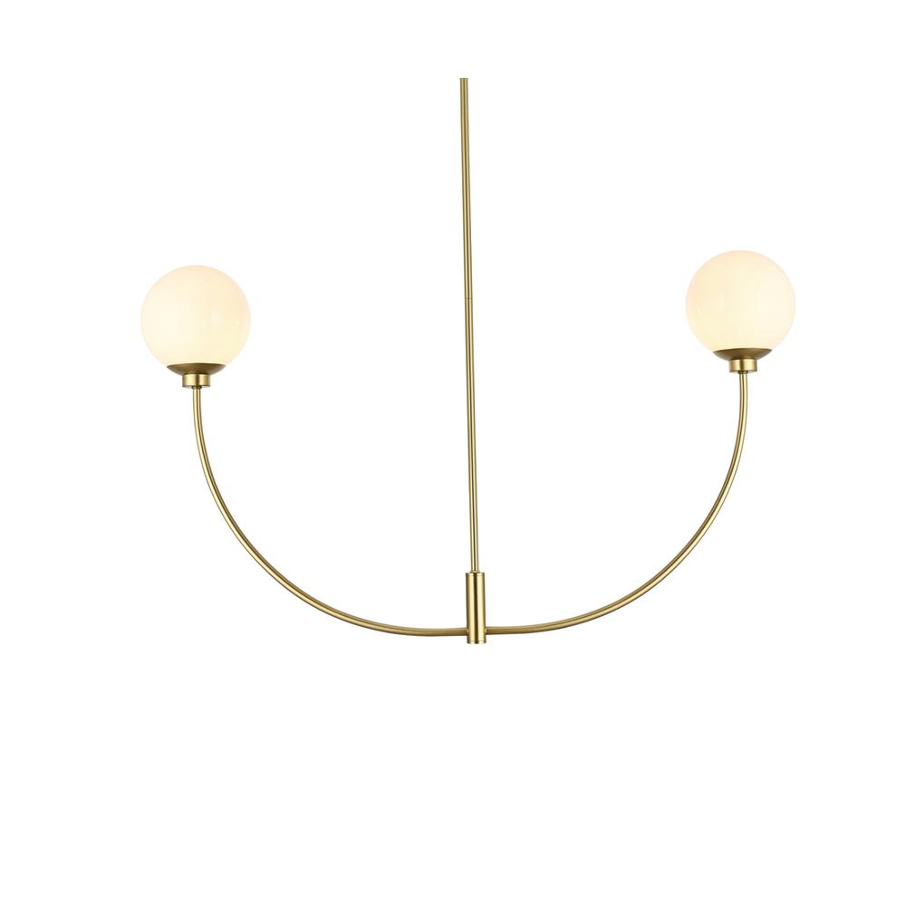 Nyomi 42 inch chandelier in Brass. Picture 2