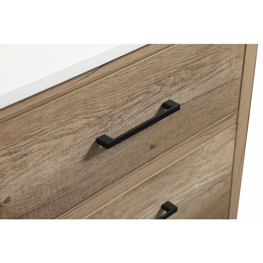 42 inch Single bathroom vanity in natural oak. Picture 12