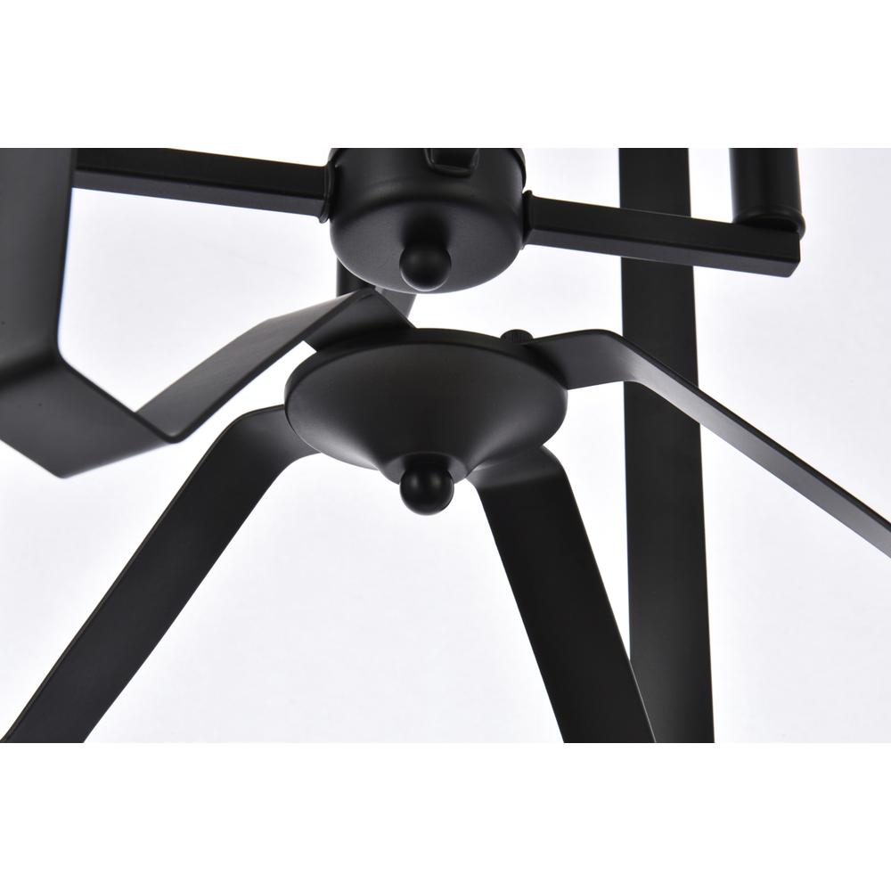 Hoffman 4 lights pendant in black. Picture 3