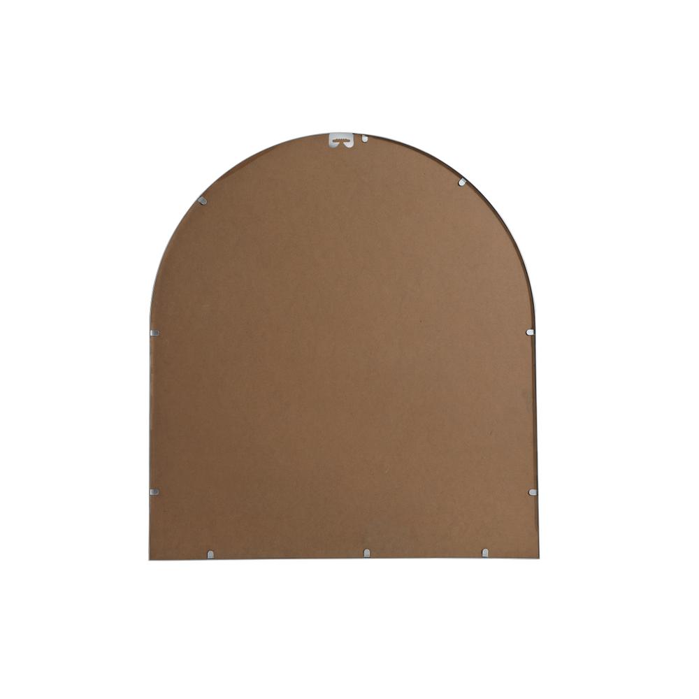 Metal Frame Arch Mirror 33x36 Inch in Silver. Picture 8