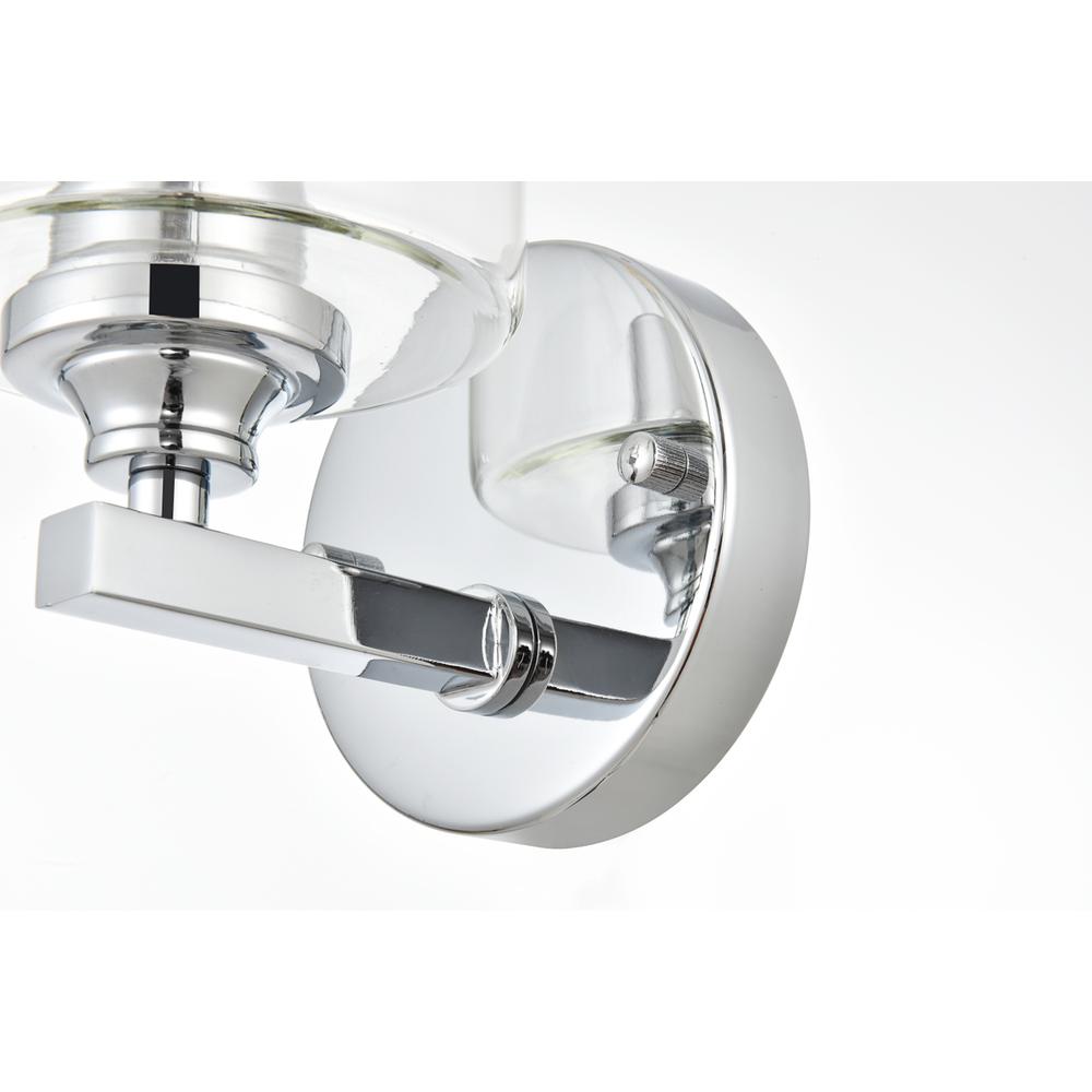 Mayson 1 light Chrome and Clear Bath Sconce. Picture 6