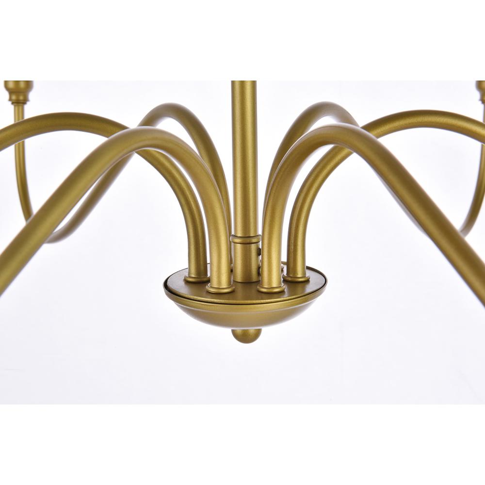 Rohan 6 lights brass chandelier. Picture 3