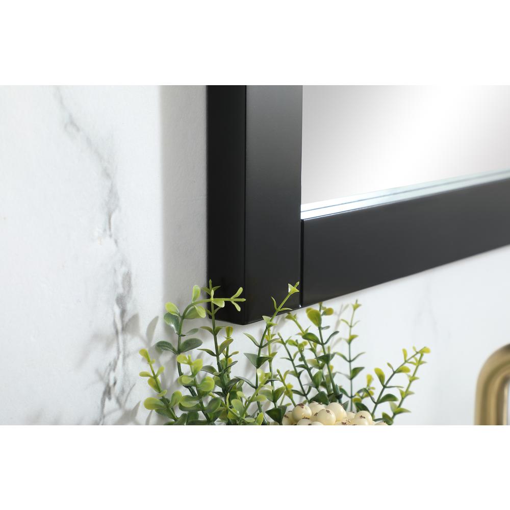 Aqua vanity mirror 18x32 inch in black. Picture 4