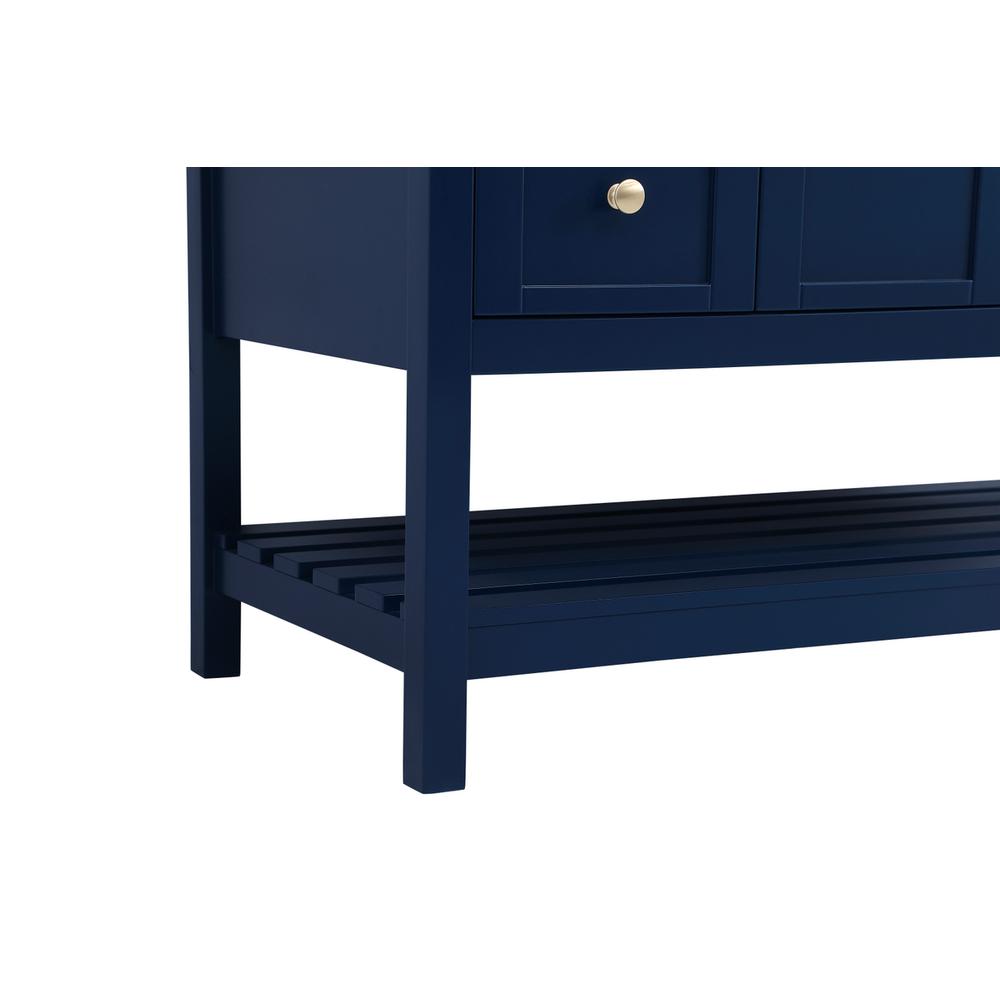 48 inch Single Bathroom Vanity in Blue. Picture 12