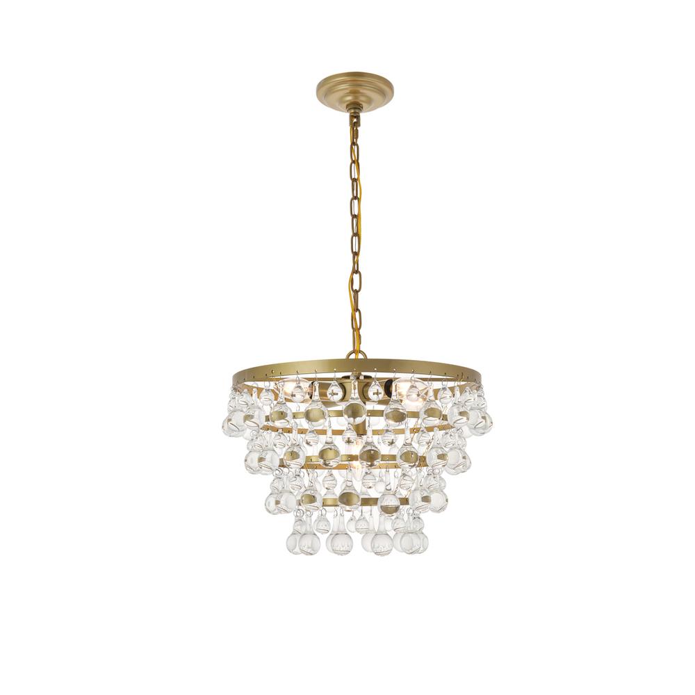 Kora 5 light Brass Pendant. Picture 2