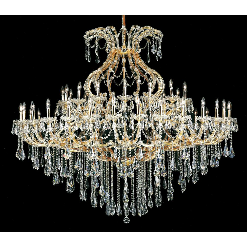 Maria Theresa 49 light Gold Chandelier Clear Royal Cut Crystal. Picture 1