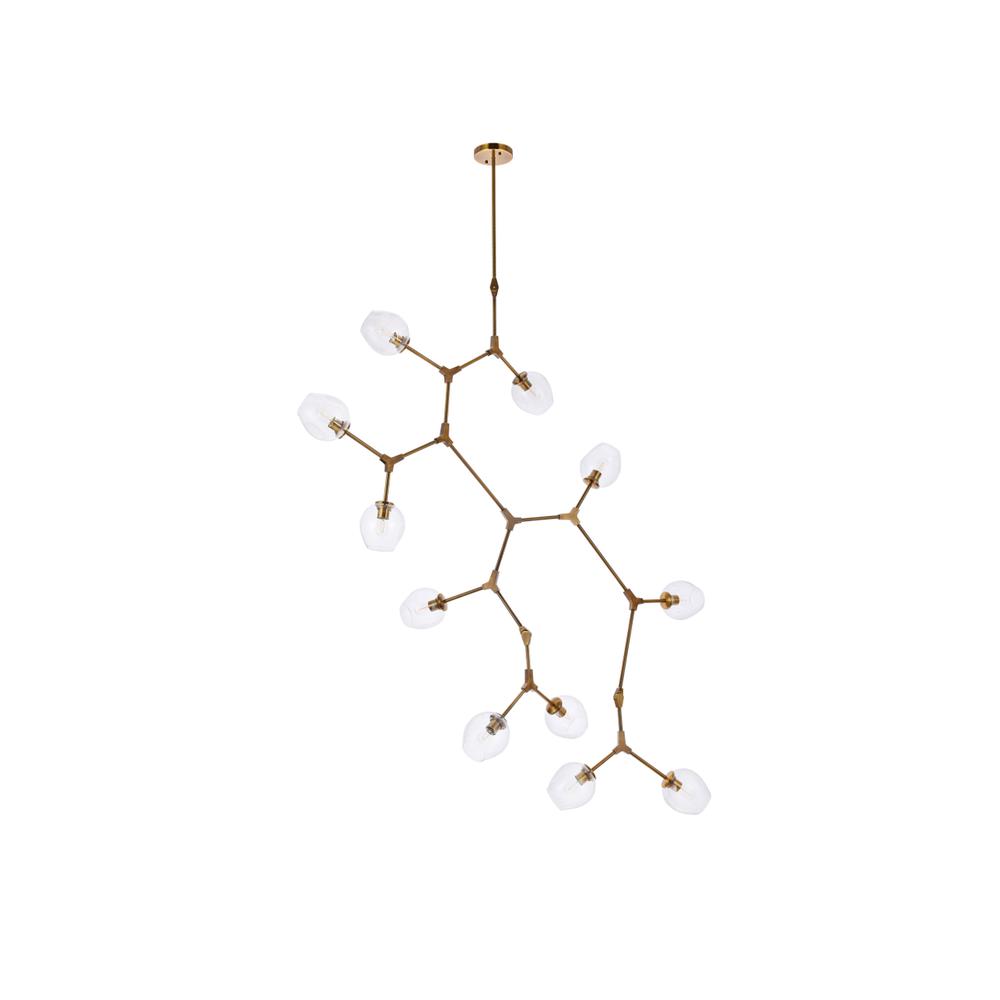 Cavoli 11 lights brass chandelier. Picture 6