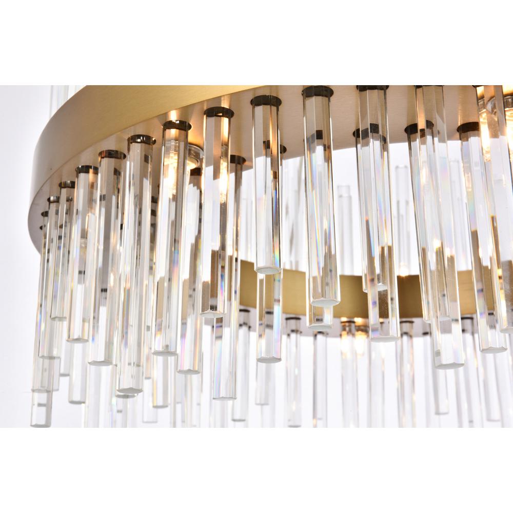 Dallas 16 light Gold Chandelier Clear Royal Cut Crystal. Picture 3