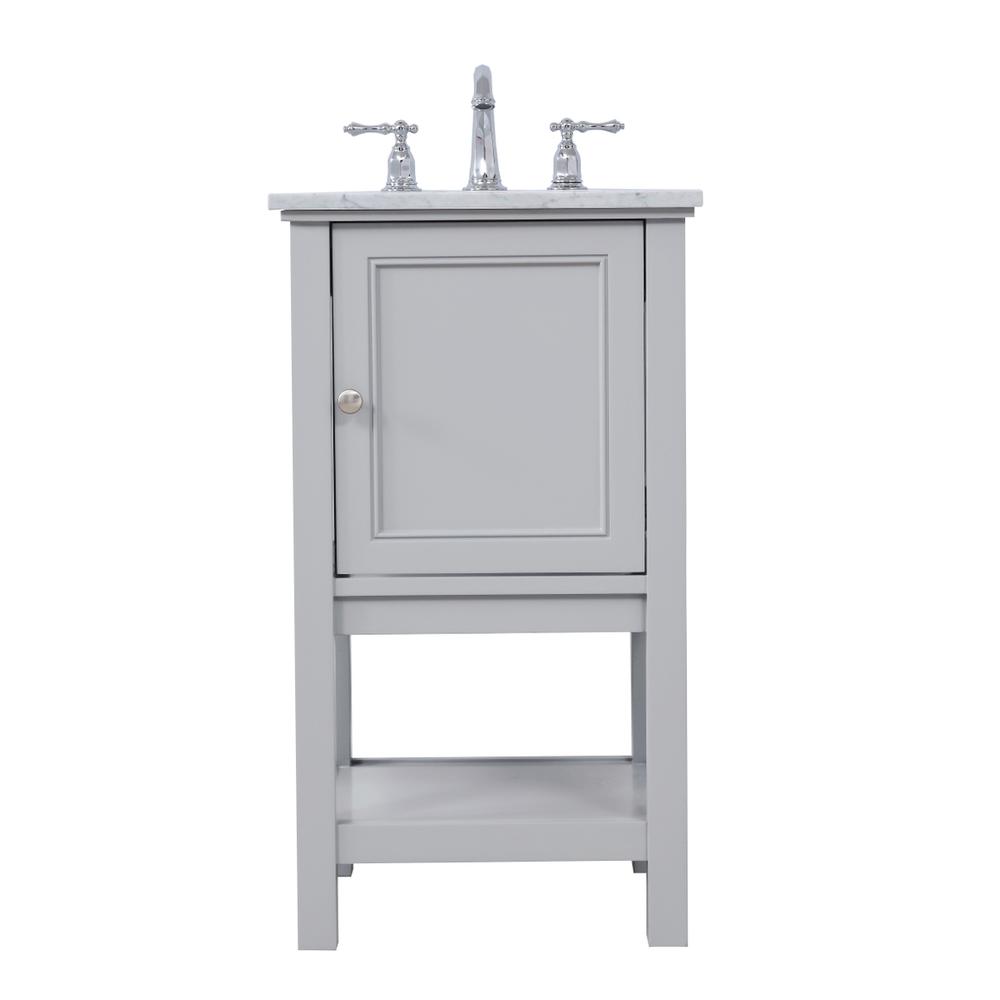 19 in. Single bathroom vanity set in Grey. Picture 1