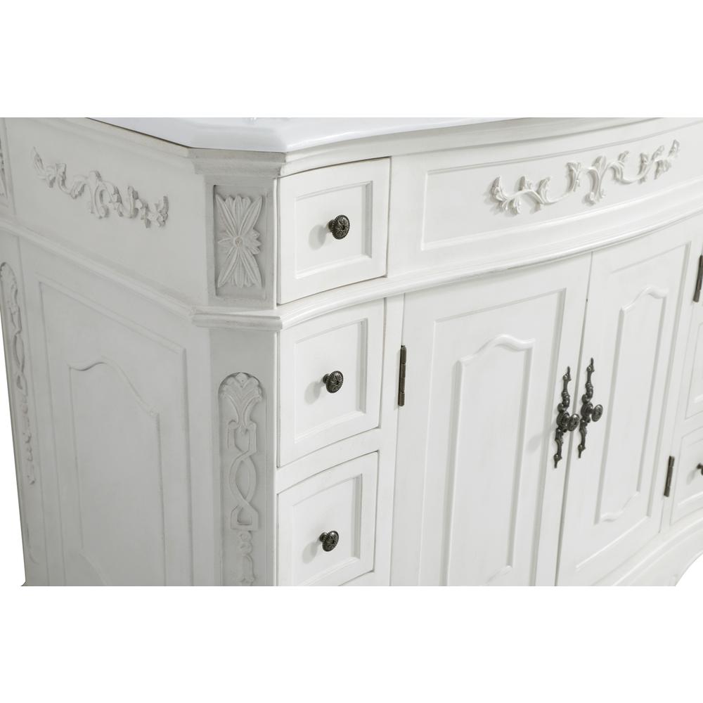 42 inch Single Bathroom vanity in Antique White. Picture 12