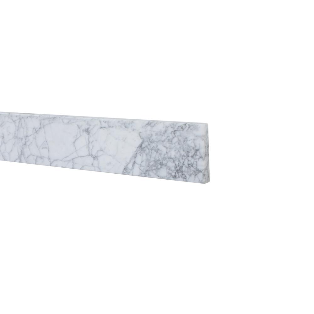 48 inch backsplash in carrara white. Picture 4