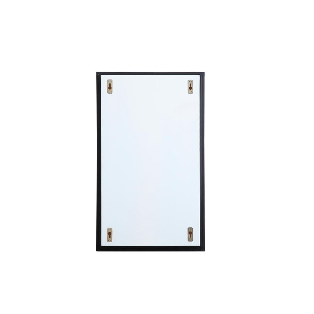 Metal mirror medicine cabinet 17 inch x 28 inch in Black. Picture 7