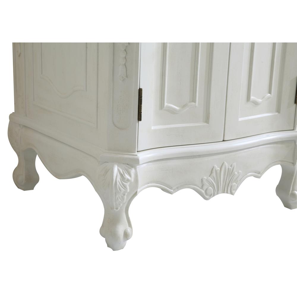24 inch Single Bathroom vanity in Antique White. Picture 9