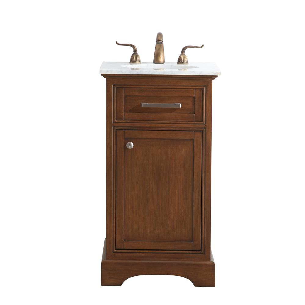 19 in. Single Bathroom Vanity set in teak. Picture 1