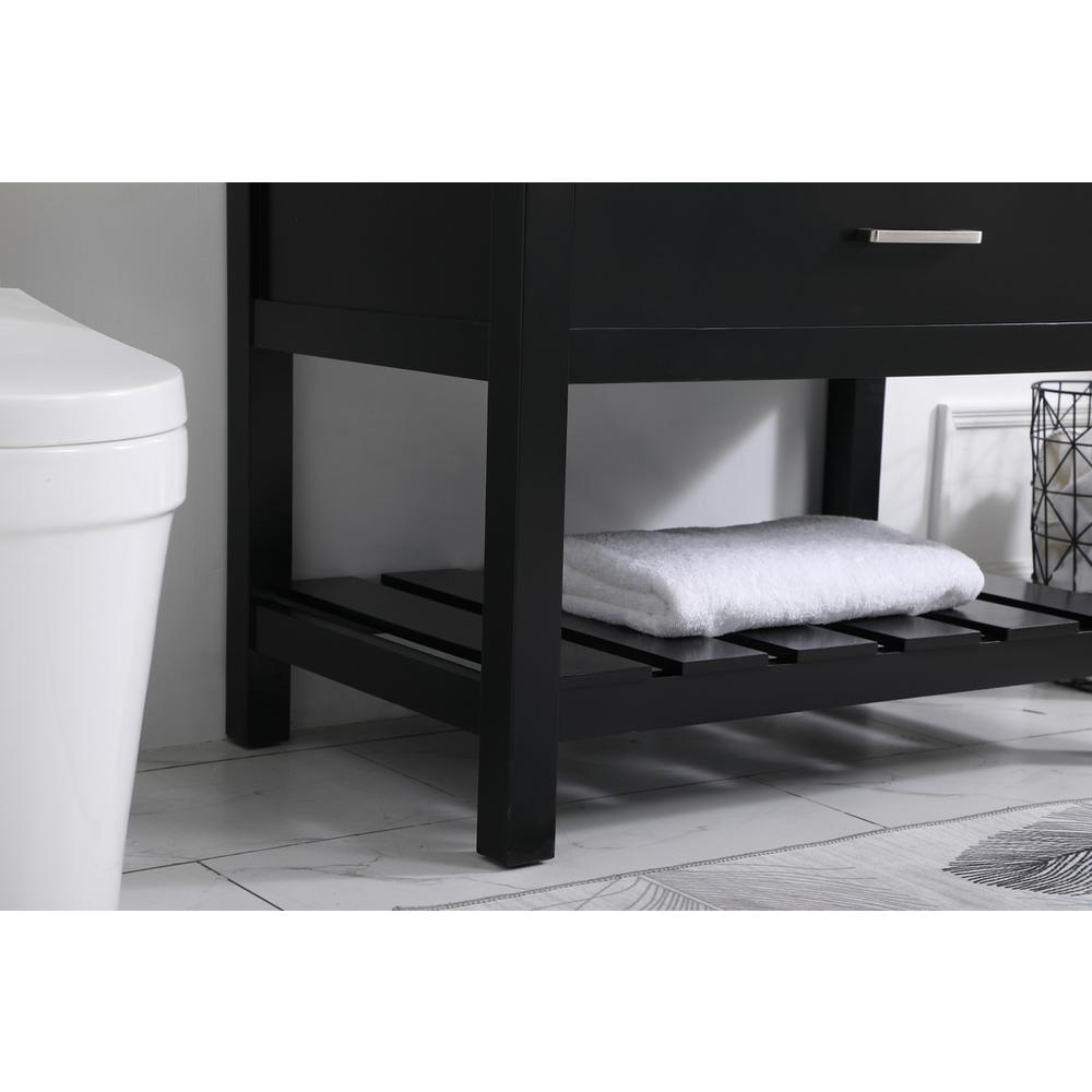 36 inch Single bathroom vanity in black. Picture 6