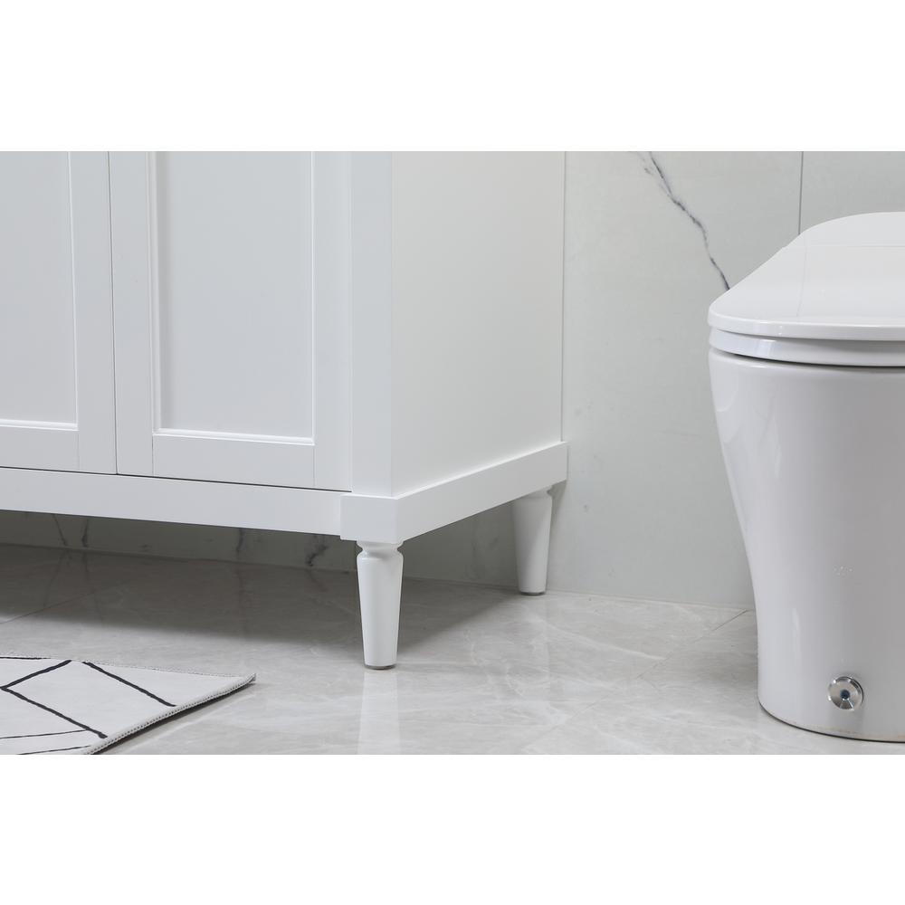 72 inch double bathroom vanity in white. Picture 6