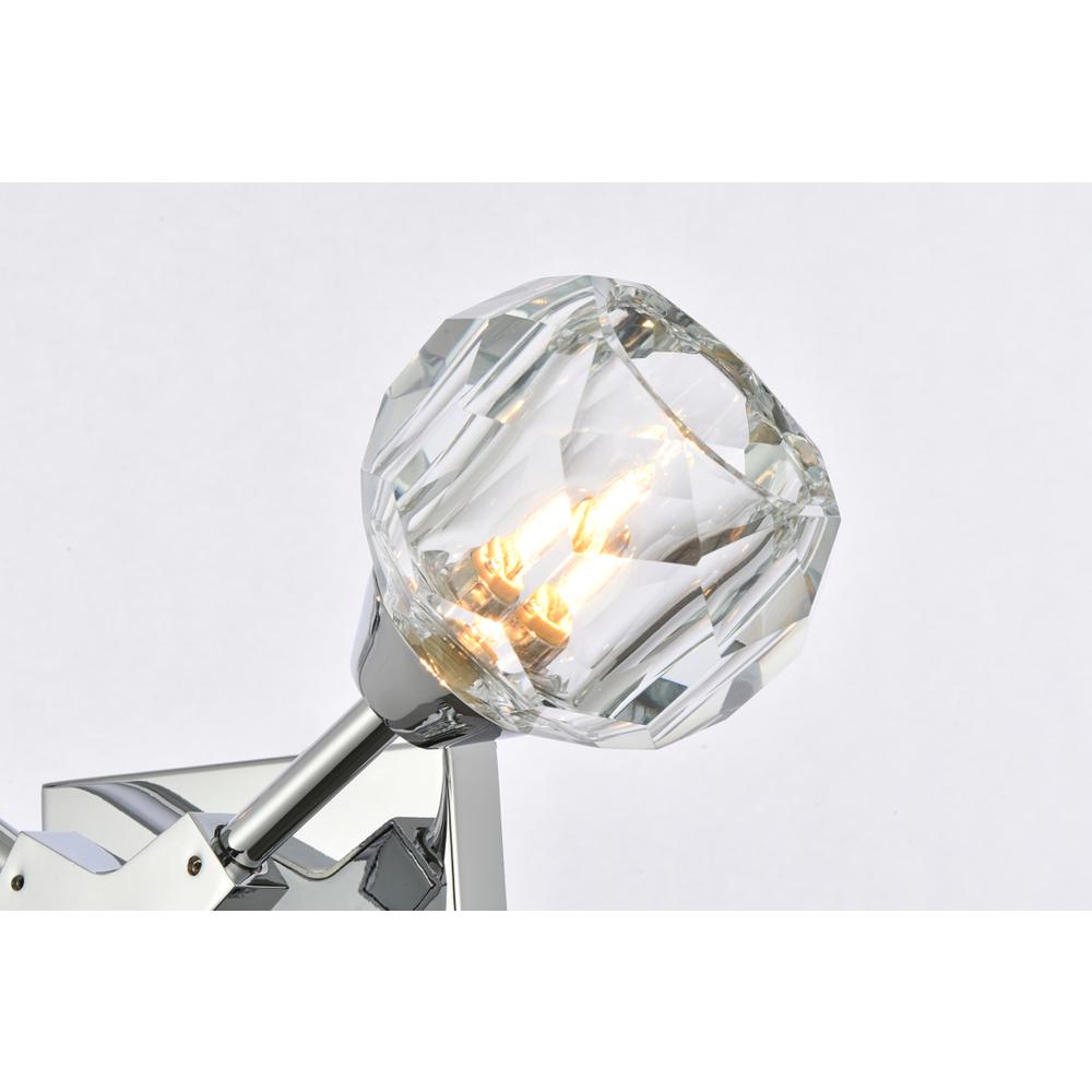 Zayne 2 Light Wall Sconce in Chrome. Picture 3