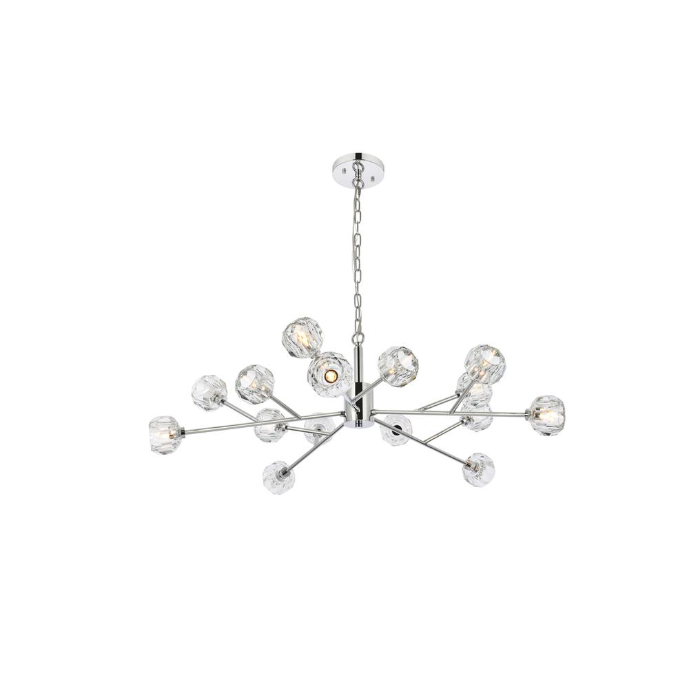 Graham 15 Light Pendant in Chrome. Picture 1