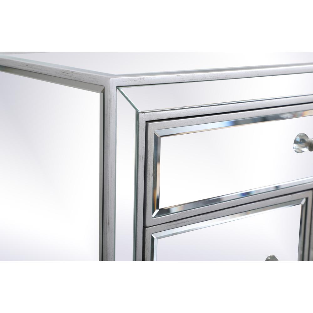 29 in. mirrored cabinet in antique silver. Picture 7