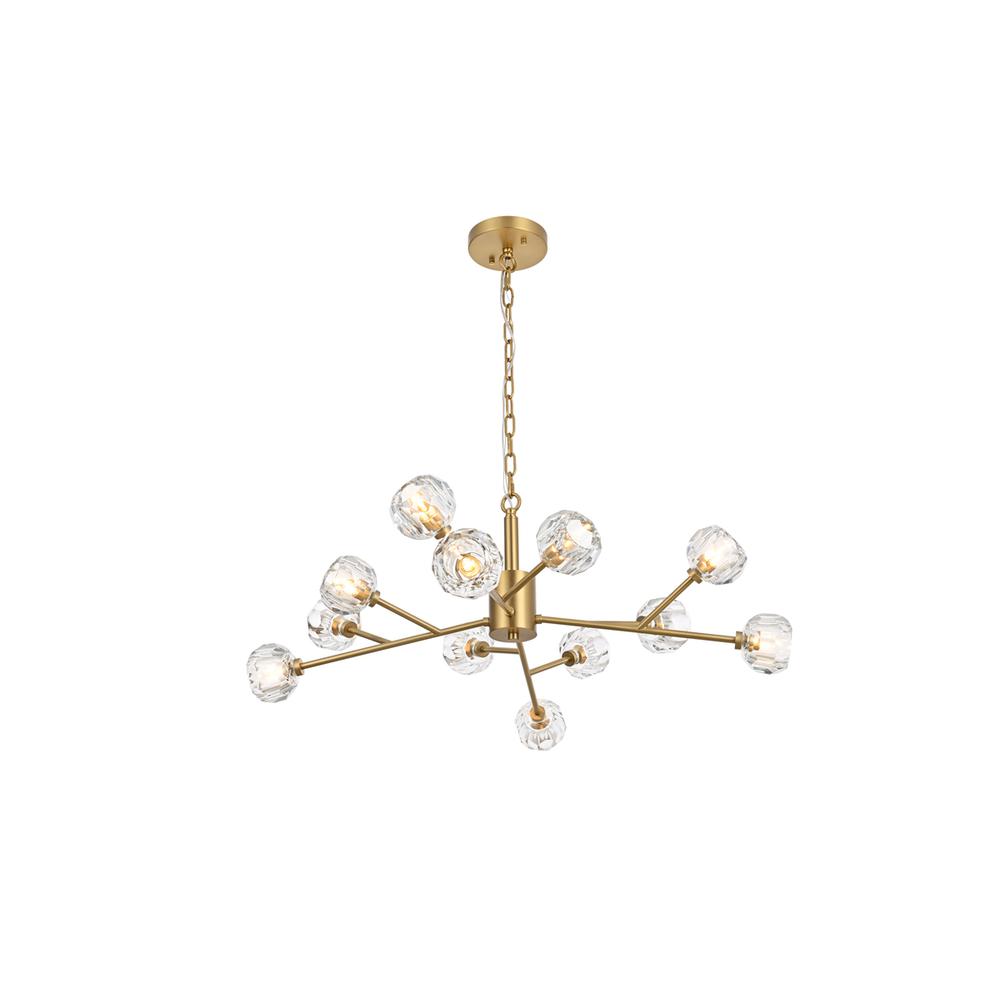 Graham 12 Light Pendant in Gold. Picture 1