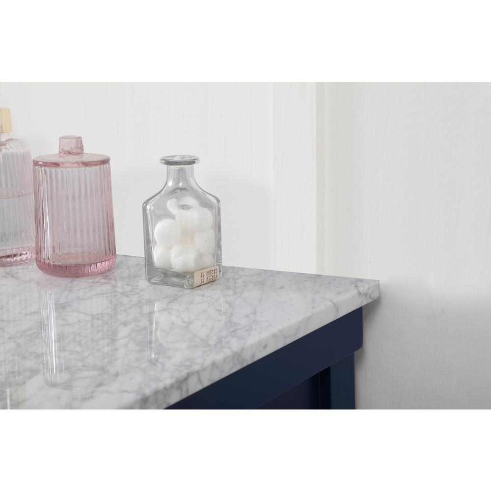 60 inch Single bathroom vanity in blue. Picture 5