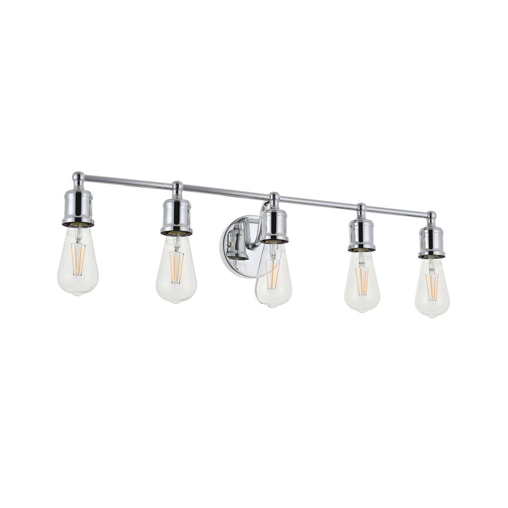 Serif 5 light chrome Wall Sconce. Picture 4