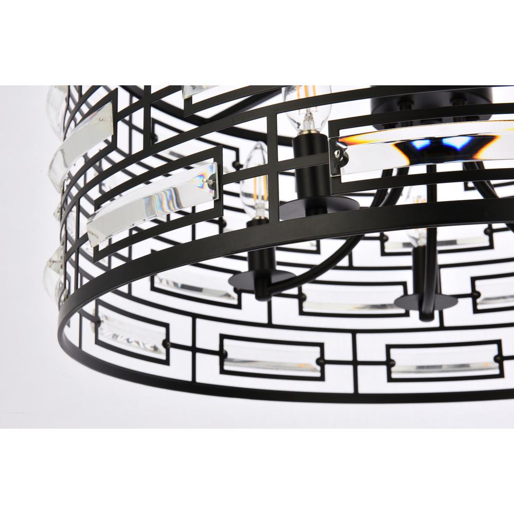 Kennedy 24 inch pendant in black. Picture 3